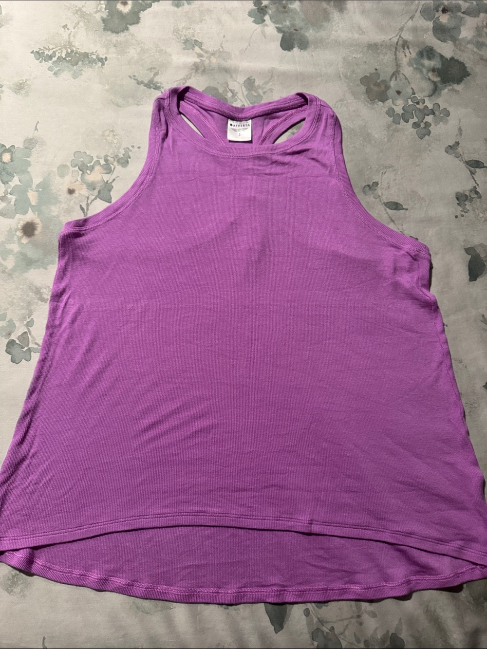 Athleta Lavender Racerback High-Neck Tank
